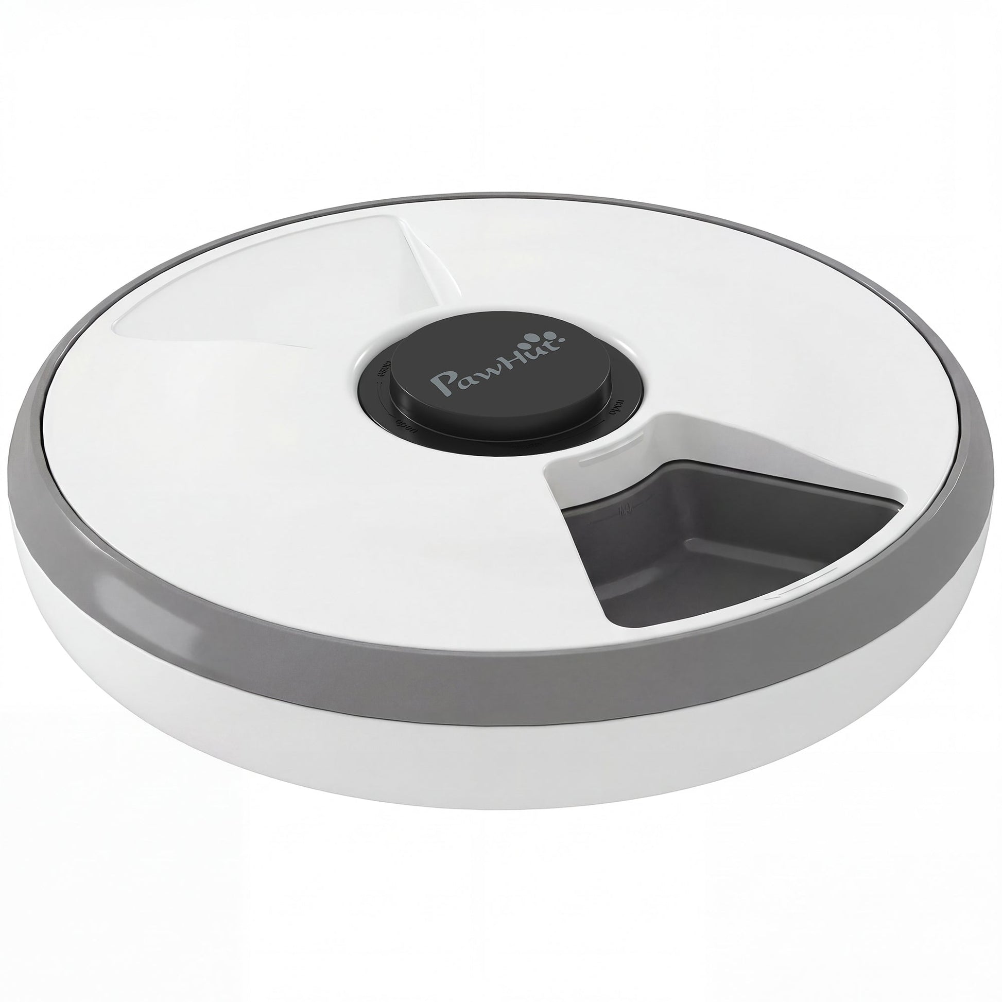 6 Meal Automatic Cat Feeder Cordless, Dry & Wet Food Cat Food Dispenser with 1 Ice Pack, Battery Powered, Programmable Timer, for Kitty Small Dogs, Easy to Clean