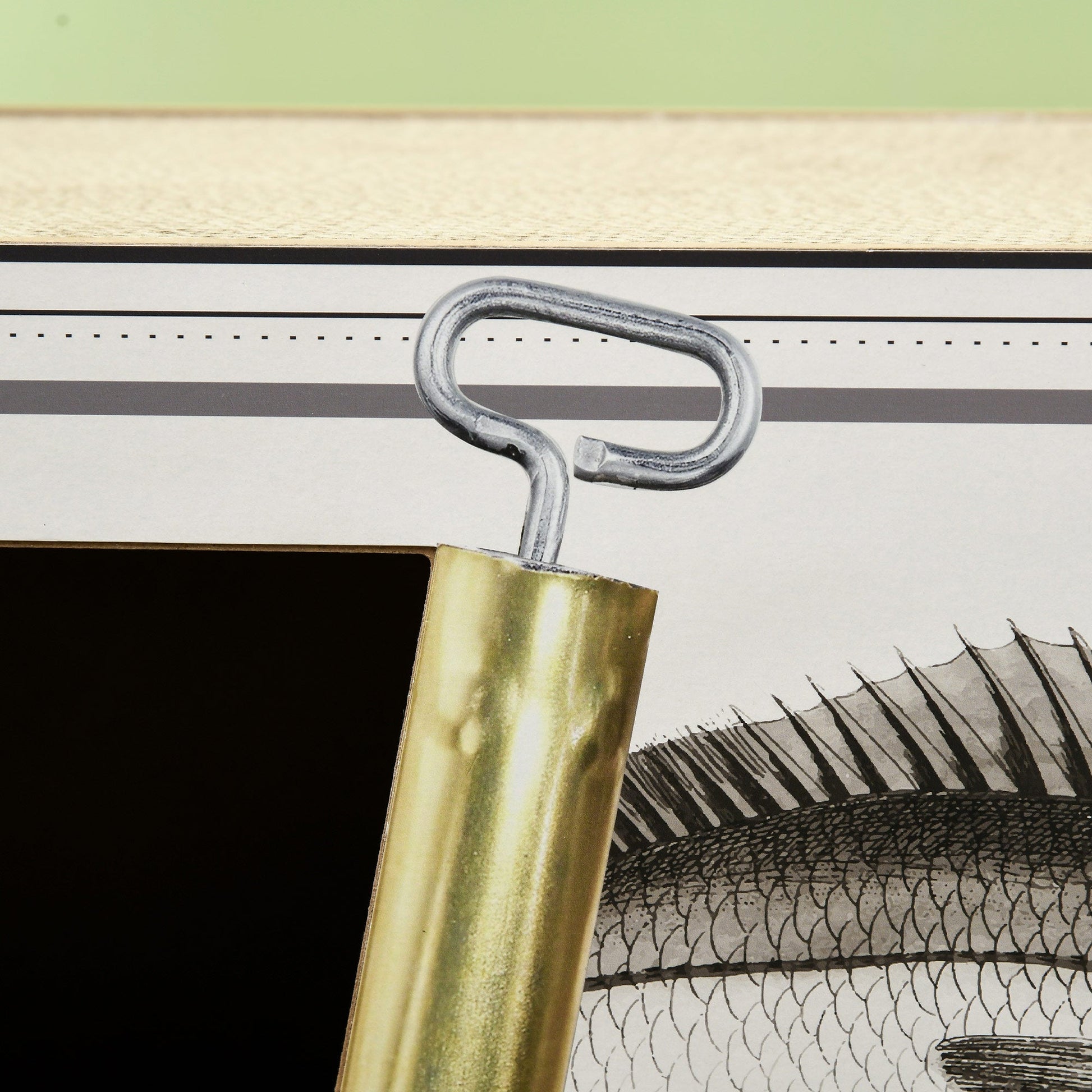 Cat Scratching Board, 2 in 1 Cat Scratcher Cardboard with Catnip, Canned Tuna Design Cat House for Indoor Kitty, Cream White