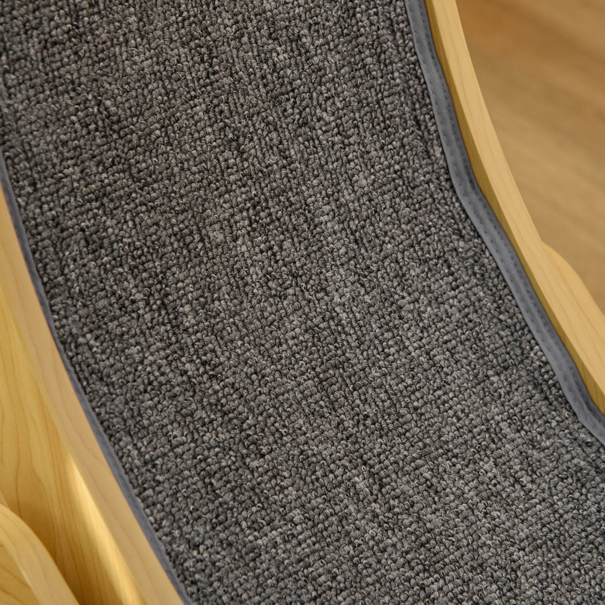 Cat Treadmill, Cat Exercise Wheel, 30 inch Kitten Running Wheel with Brake, Carpeted Runway for Exercise - Natural Wood Finish