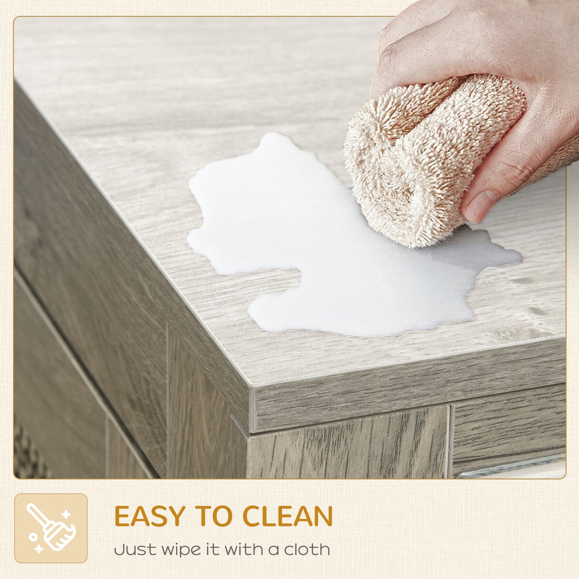 Dog Crate Furniture End Table w/ Soft Washable Cushion, Two Doors, Indoor Pet Kennel for Small Medium Large Dogs w/ Wire Mesh, Grey