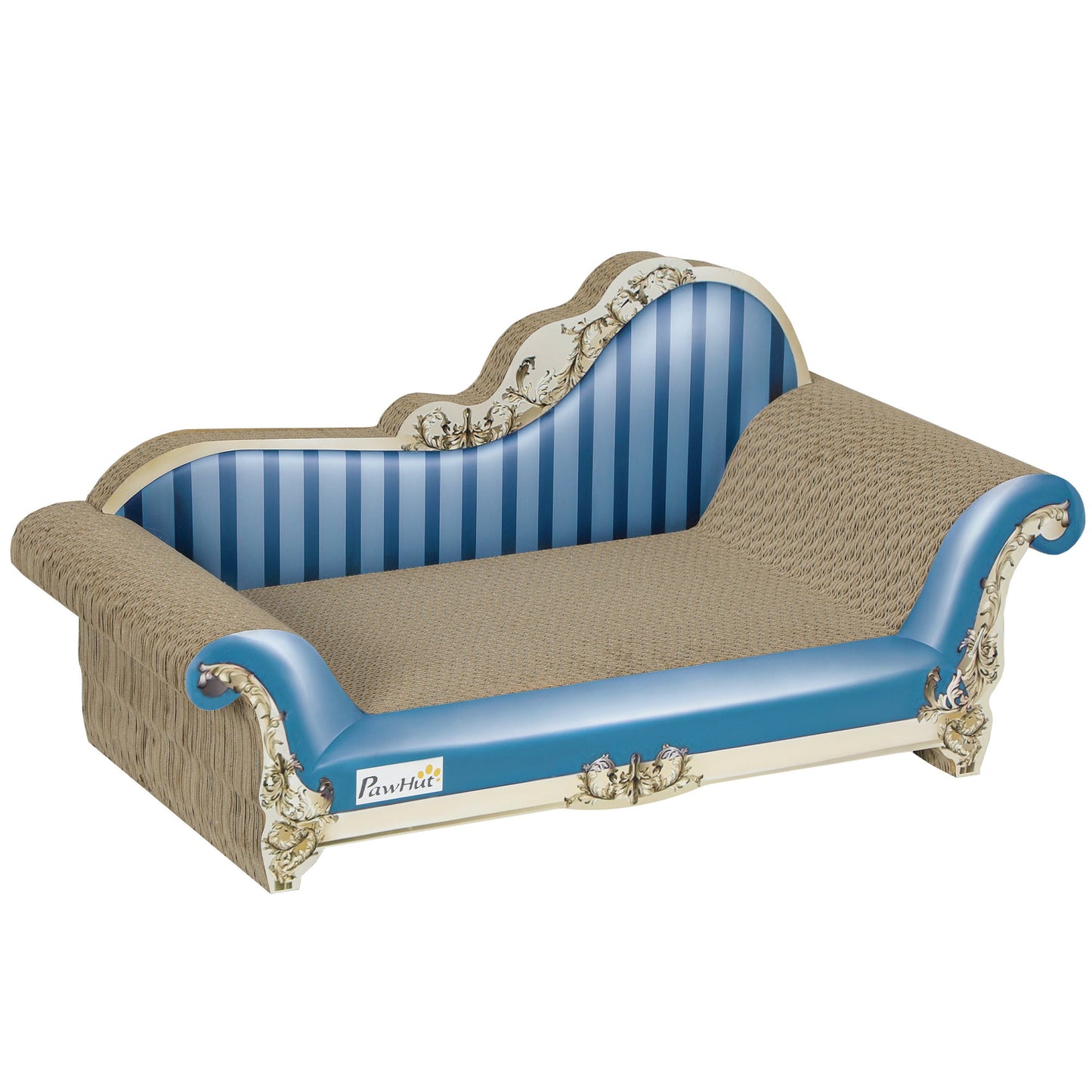 Cat Scratcher, 2-in-1 Cat Scratching Board with Catnip, Cardboard Lounge for Indoor Cats