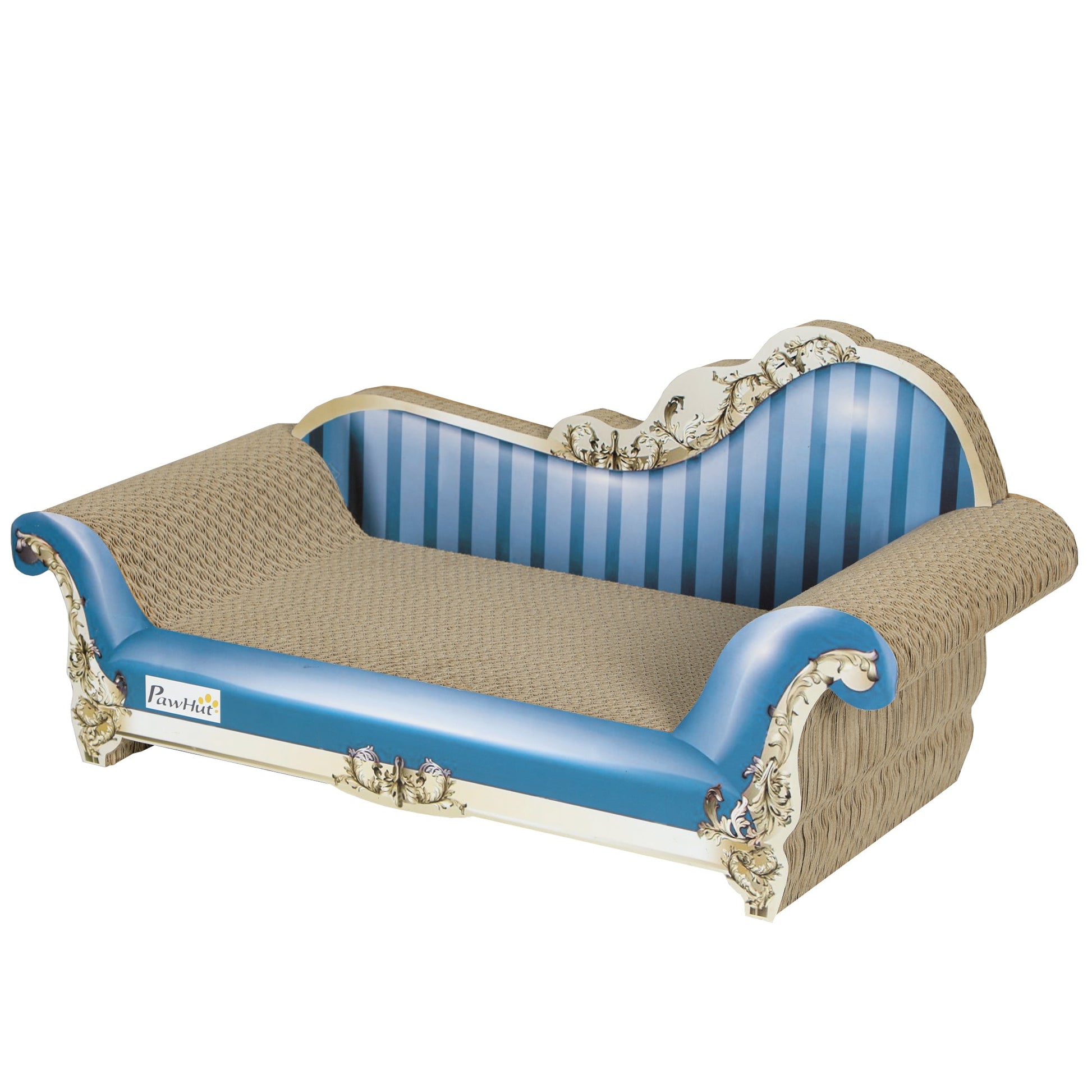 Cat Scratcher, 2-in-1 Cat Scratching Board with Catnip, Cardboard Lounge for Indoor Cats