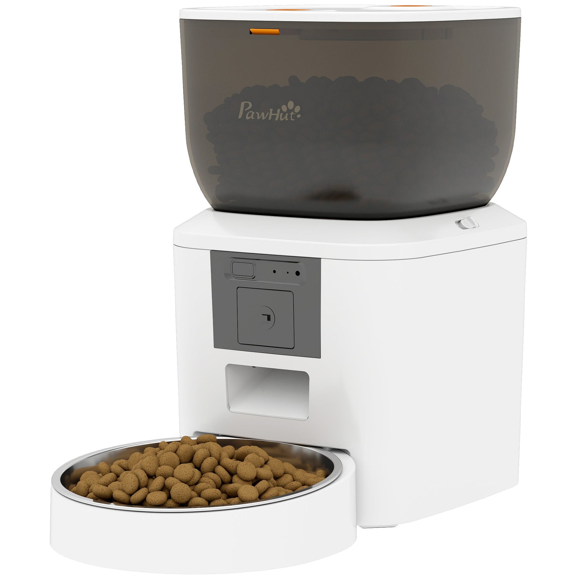 Automatic Cat Feeder with Camera, 2.4G WiFi, Smart APP Control 4L Pet Feeder 1-10 Meals with 2-Way Audio, Night Vision, Anti-Clogging, 10s Meal Call Back, Dual Power Supply, Detachable Clean
