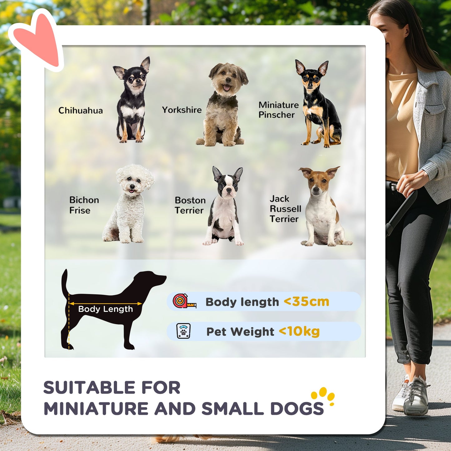 Pet Stroller for Small Miniature Dogs Cats Foldable Travel Carriage with Wheels Zipper Entry Cup Holder Storage Basket Black