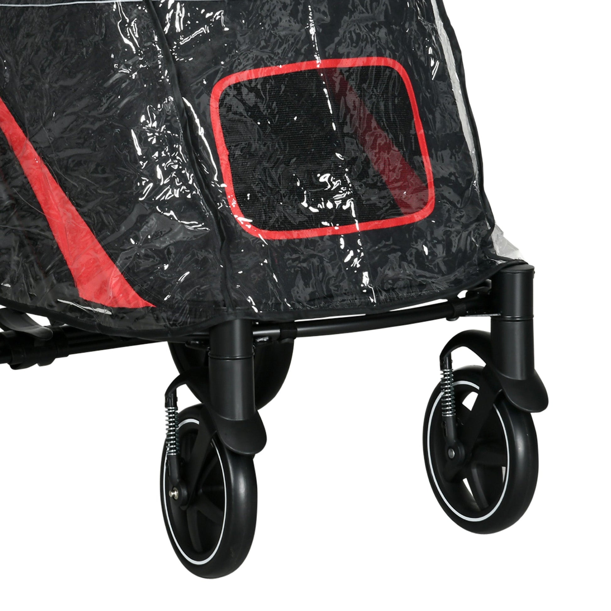 Dog Stroller Rain Cover, Cover for Dog Pram Stroller, Buggy for Large, Medium Dogs w/ Rear Entry