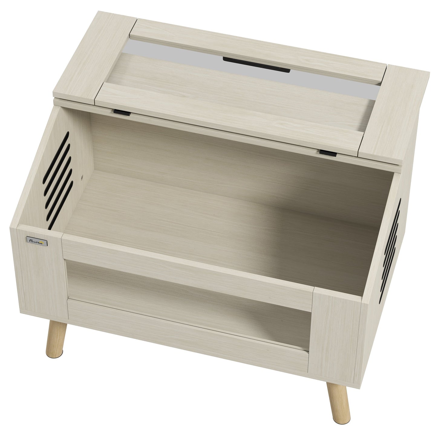 111L Reptile Vivarium Terrarium with Tempered Glass Windows, Openable Top for Snake Lizards, Horned Frogs, Chameleons, Hamsters, Gerbils, 80 x 50 x 60cm