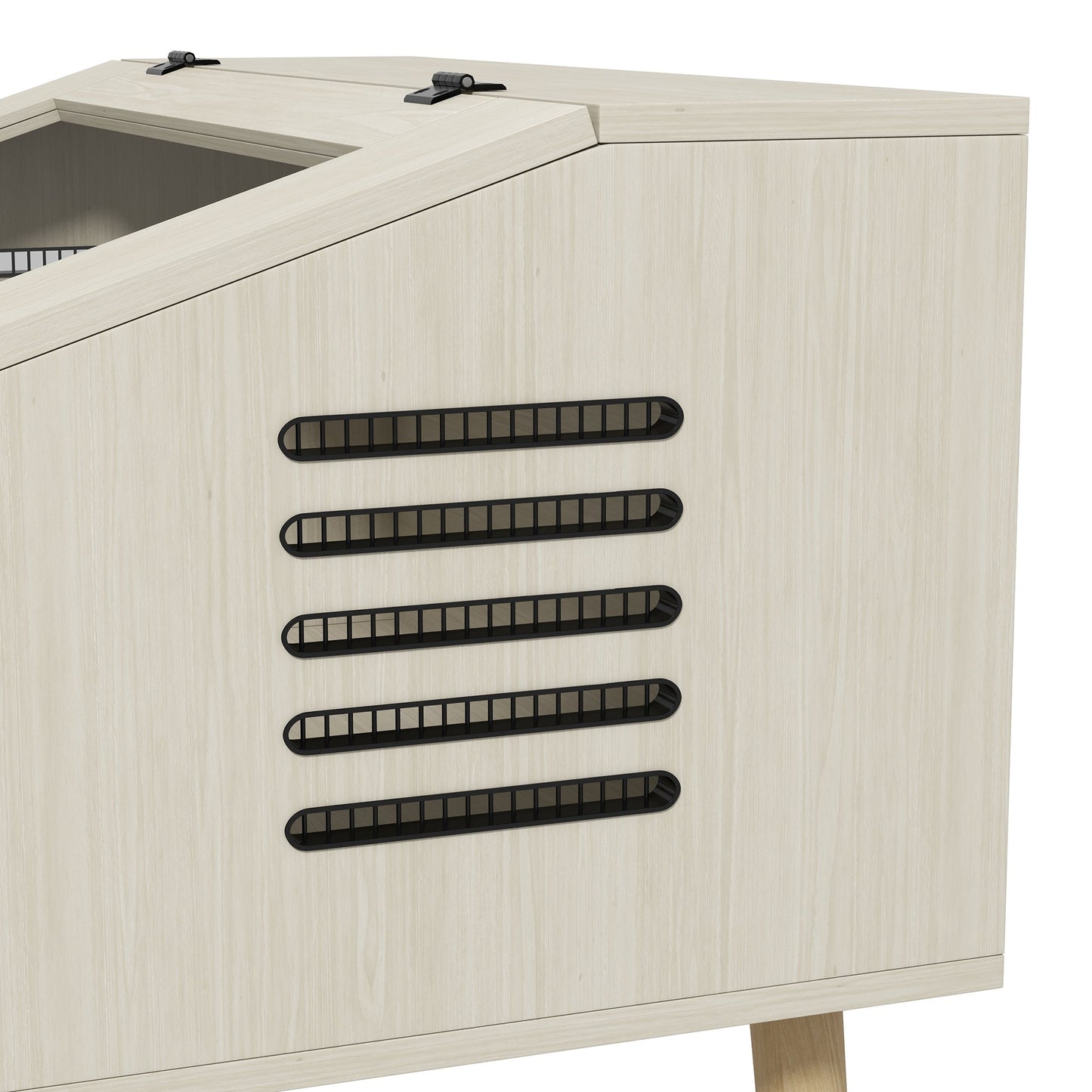 111L Reptile Vivarium Terrarium with Tempered Glass Windows, Openable Top for Snake Lizards, Horned Frogs, Chameleons, Hamsters, Gerbils, 80 x 50 x 60cm