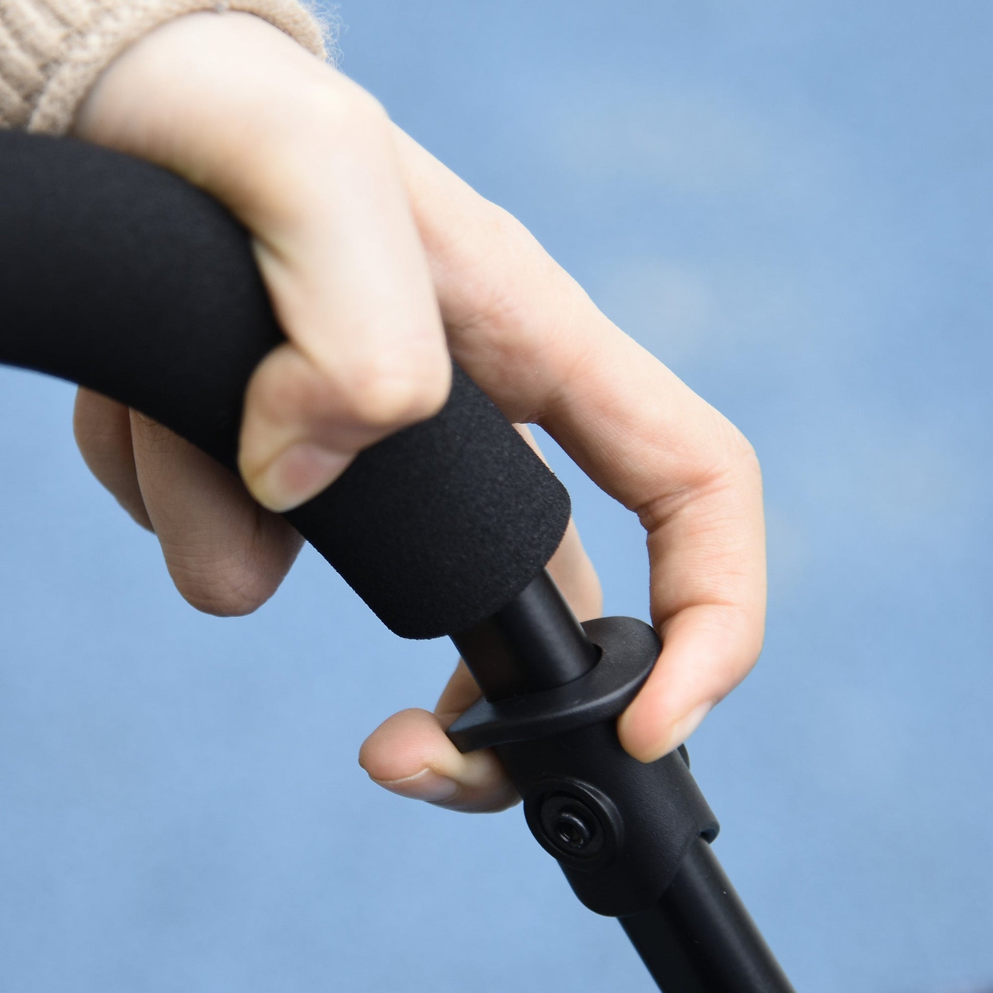 Dog Pram Dog Stroller Pet Pushchair with Universal Wheels, Brake for Small Breeds - Grey