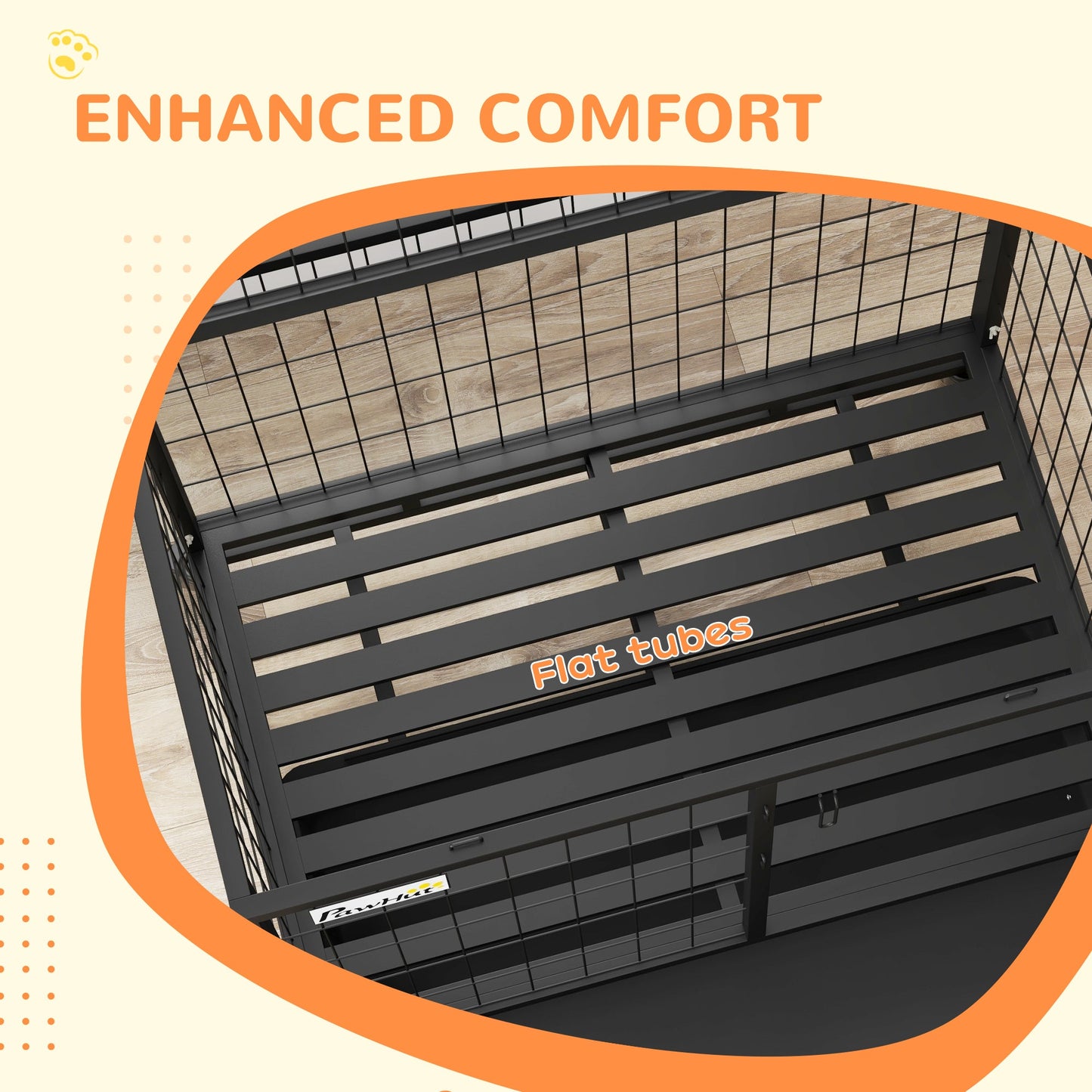 36" Heavy Duty Dog Crate with Bowl Holder, Dog Cage on Wheels with Removable Tray, Openable Top, Detachable Door, Indoor Outdoor Use, for Medium and Large Dogs - Black