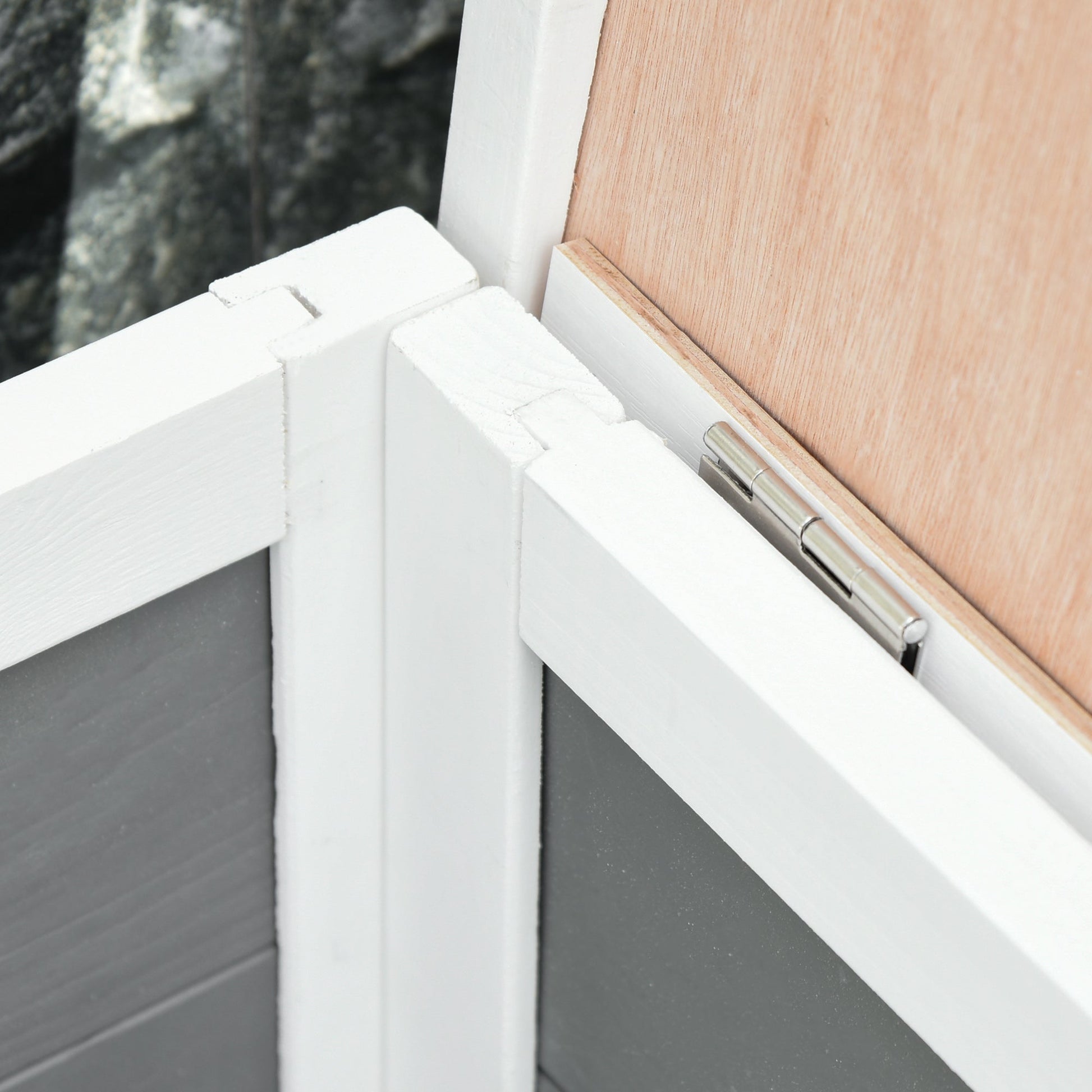 Rabbit Hutch Guinea Pig Hutch Wooden Small Animal Cage Rabbit Run Duck House with Openable Roof for Indoor Outdoor 115 x 66 x 47.5 cm