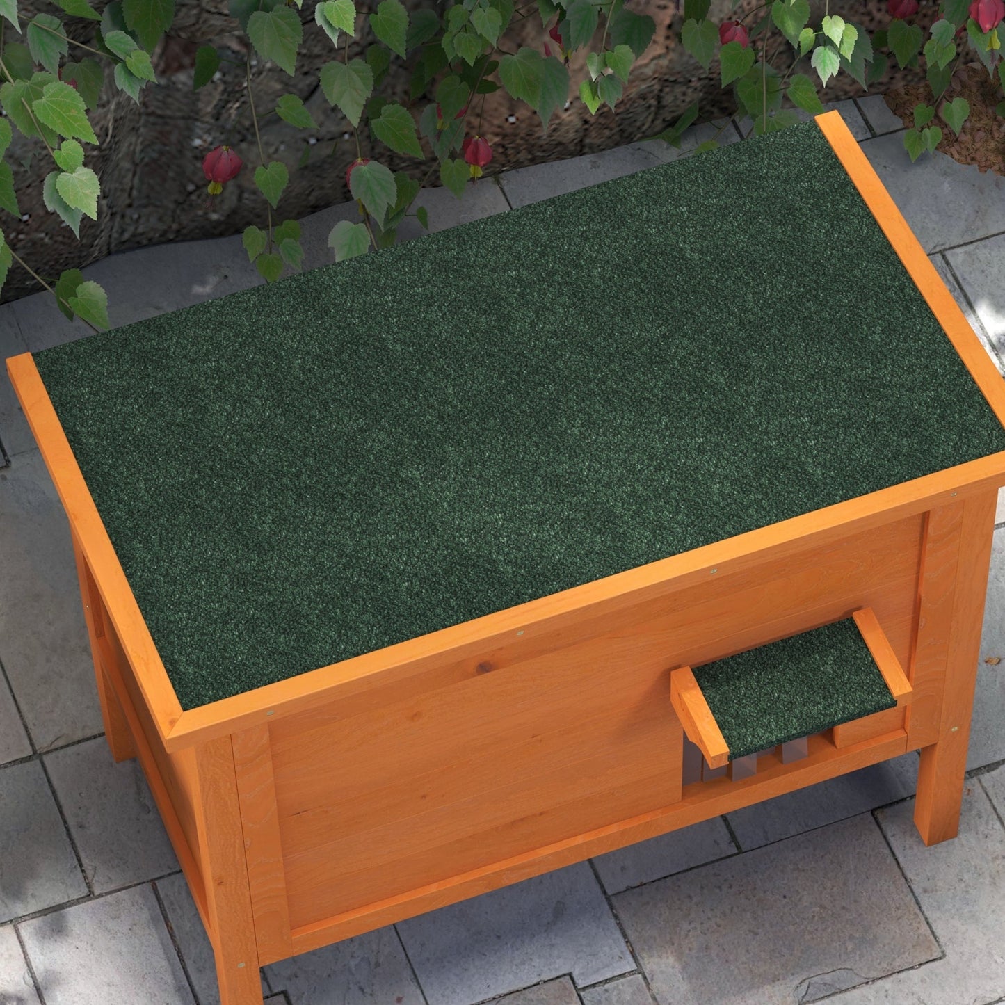 Outdoor Cat House, Feral Insulate Wooden Kitten House with Removable Floor, Water-Resistant Openable Roof, 85 x 50 x 68.5cm - Orange