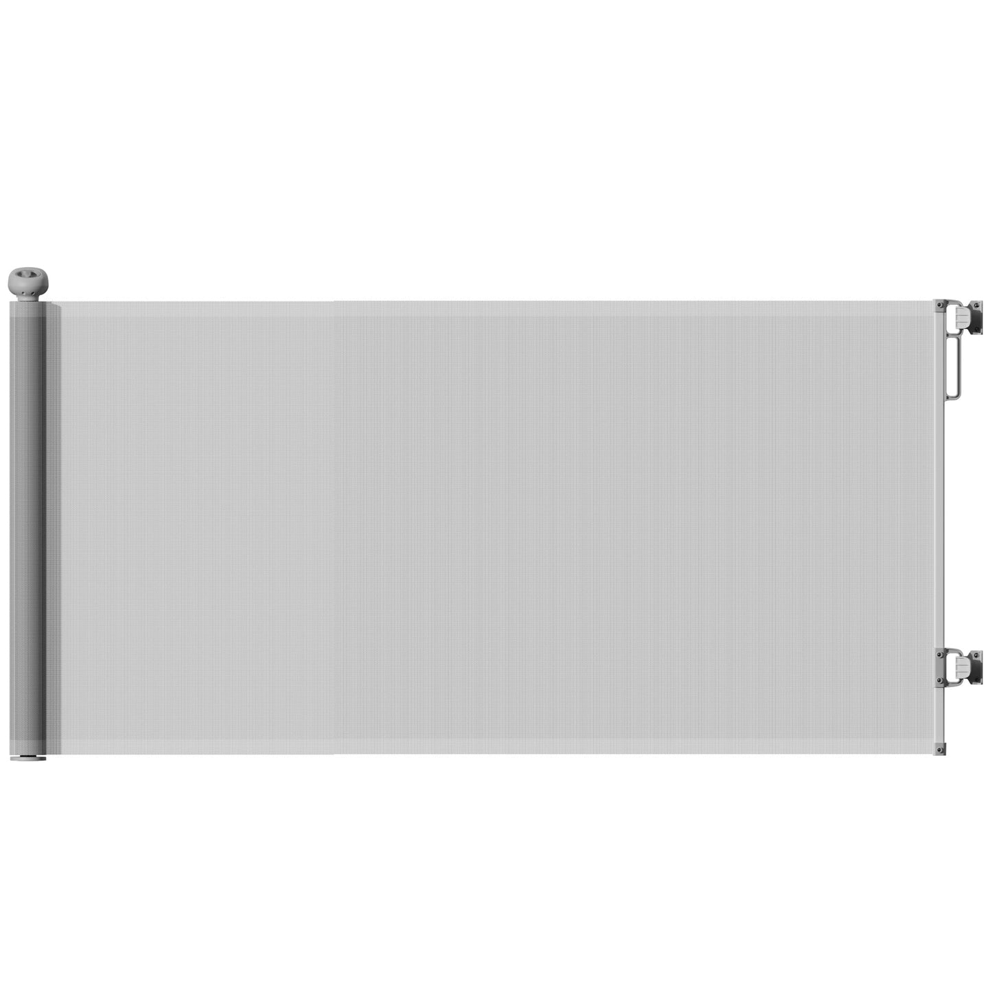 Retractable Stair Gate for Dogs, Extra Wide Dog Gate Extends Up to 180 cm Wide, 86.5 cm Tall, for Doorways, Stairways, Hallways, Indoor and Outdoor, Grey