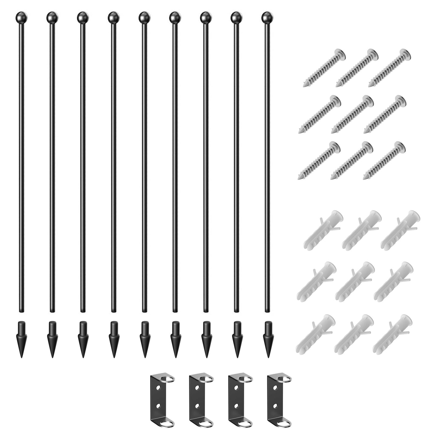 Heavy Duty Dog Playpen, 8 Panels Dog Pen, 80cm Height Pet Playpen Exercise Pen, with Door, for Small and Medium Dogs