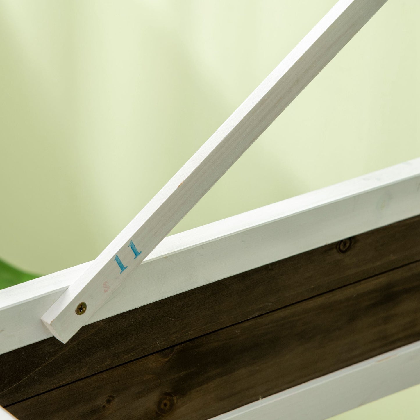 Wooden Rabbit Hutch, Elevated Guinea Pig Cage w/ Openable Roof, Ladder, Removable Tray, 90 x 53 x 87cm - Brown