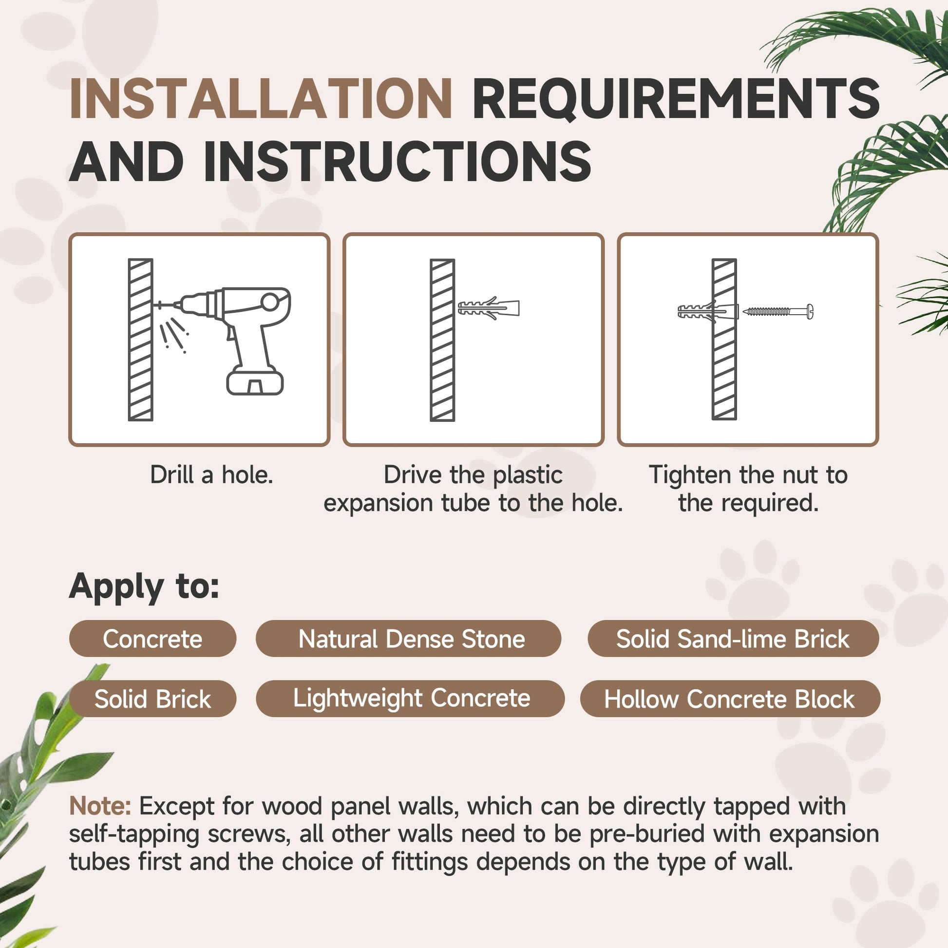 Cat Wall Shelves, 4 Piece Wall-Mounted Cat Tree with Steps, Ladder, Jumping Platforms, Scratching Posts, Toy Ball, Cat Wall Furniture for Indoor Cats, Light Grey