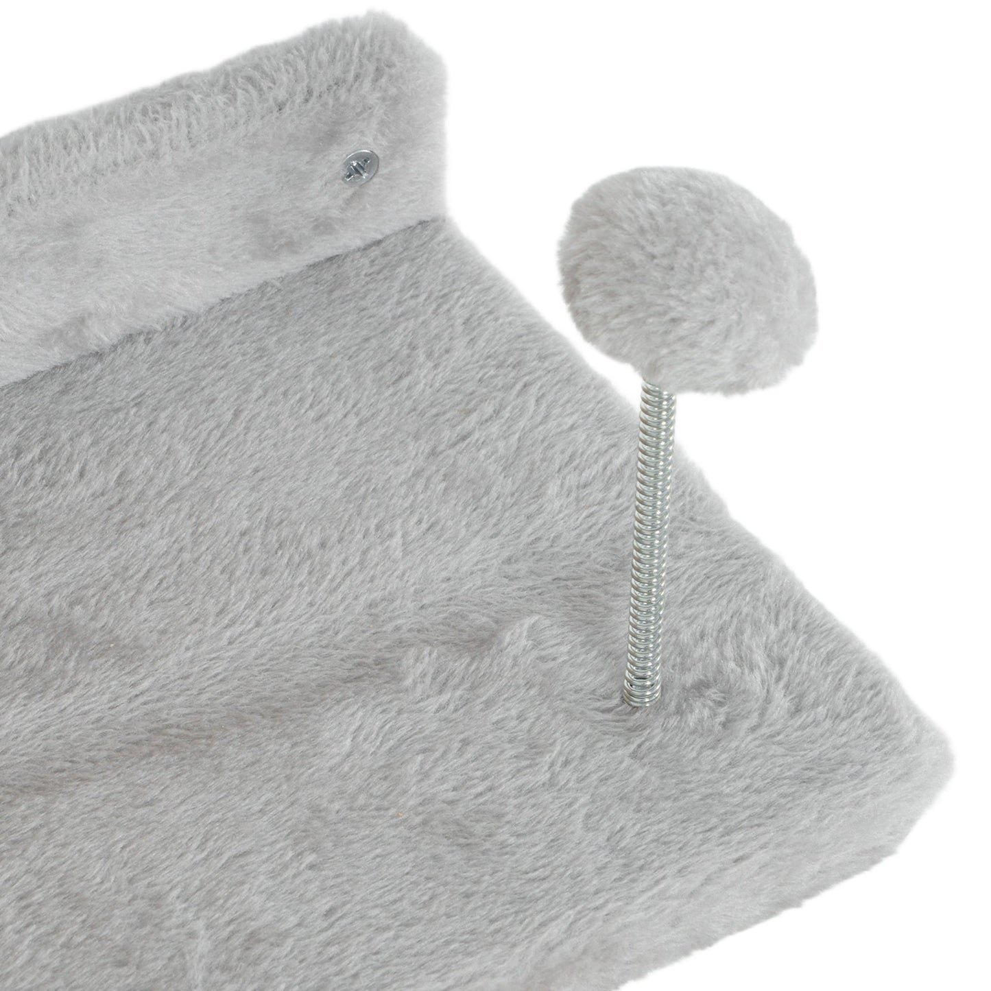 Cat Wall Shelves, 4 Piece Wall-Mounted Cat Tree with Steps, Ladder, Jumping Platforms, Scratching Posts, Toy Ball, Cat Wall Furniture for Indoor Cats, Light Grey