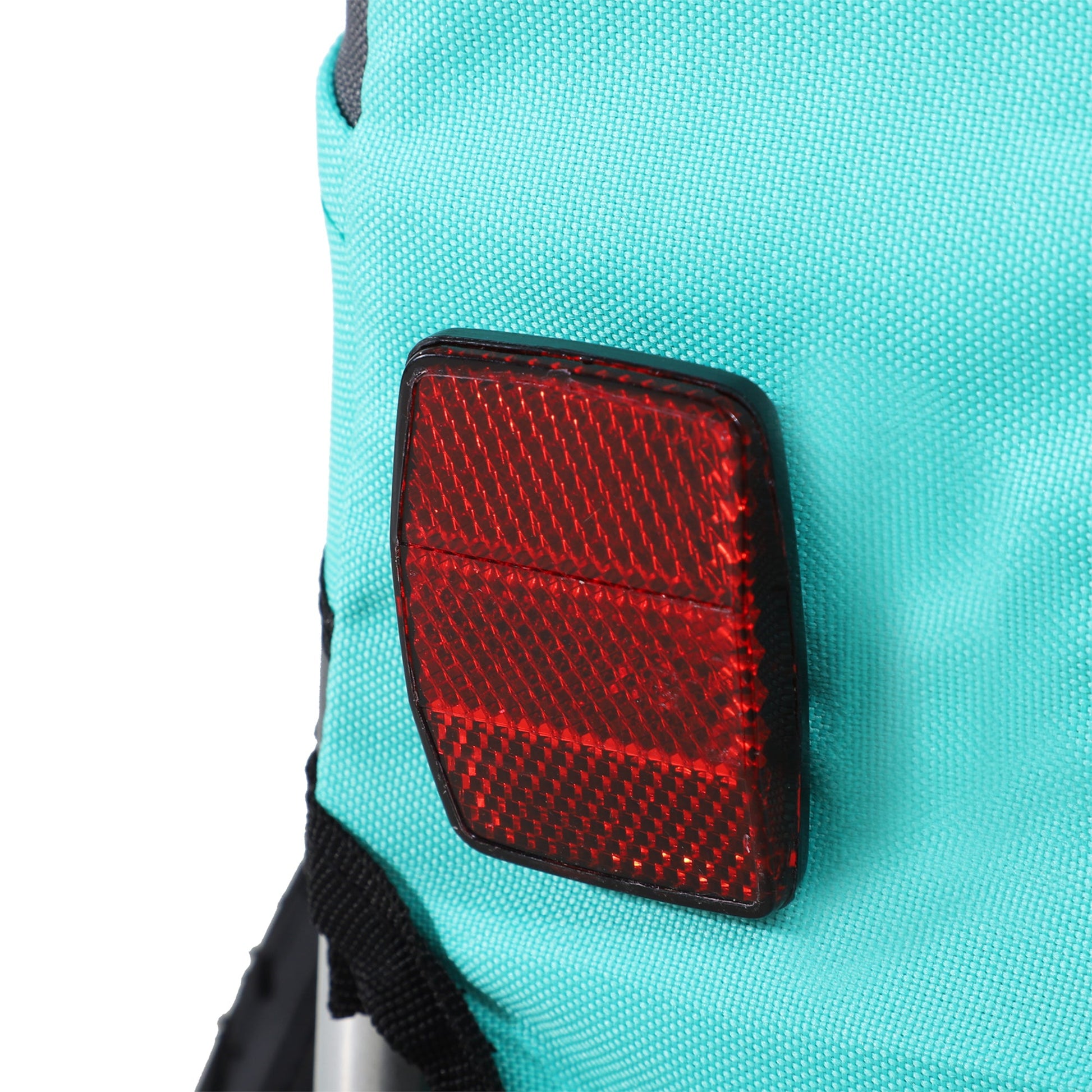 Folding Dog Bike Trailer Pet Cart Carrier for Bicycle Travel in Steel Frame with Hitch Coupler - Light Blue & Grey