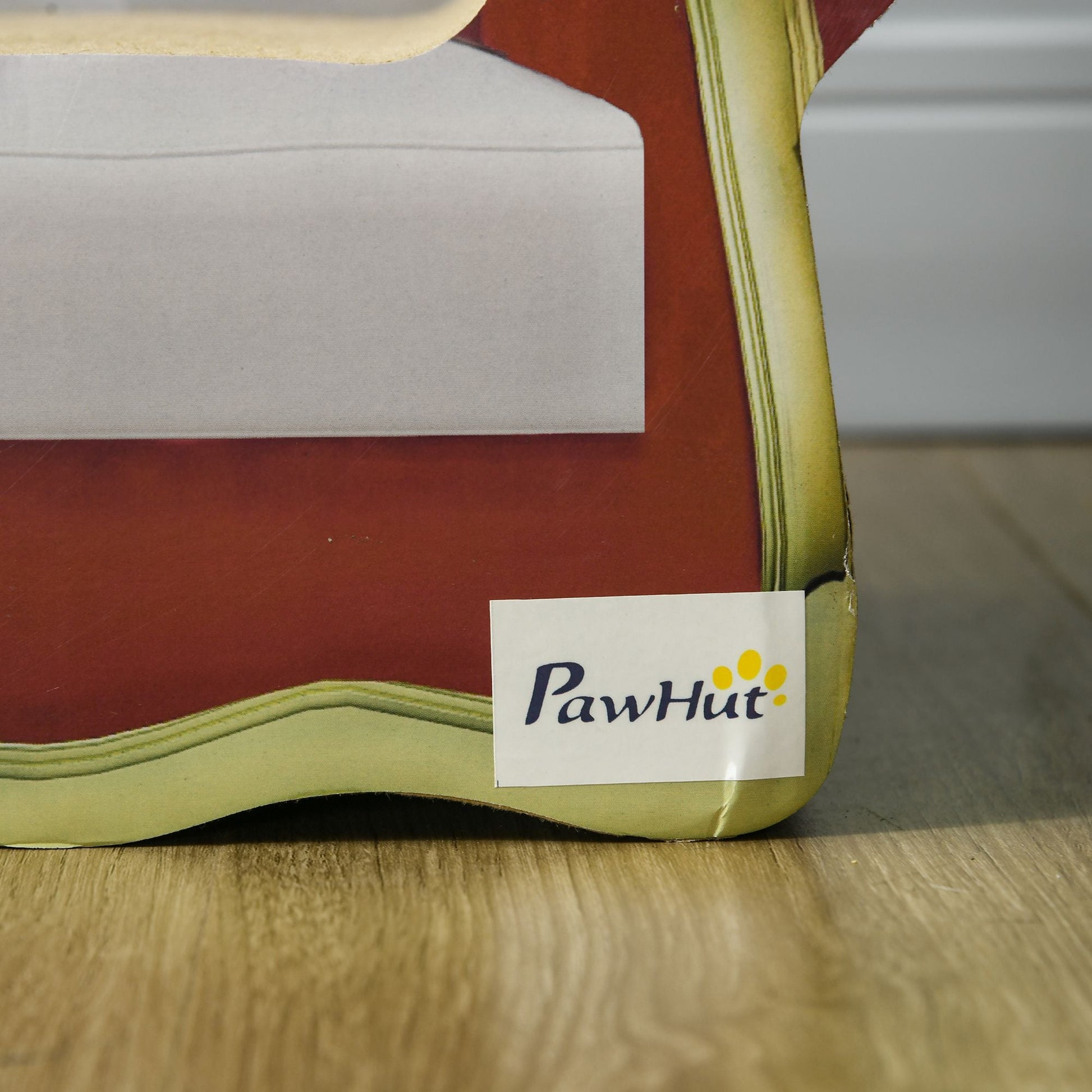 Cat Scratching Board, Cardboard Cat Scratcher Lounge Sofa with Catnip, 58 x 29.5 x 29cm