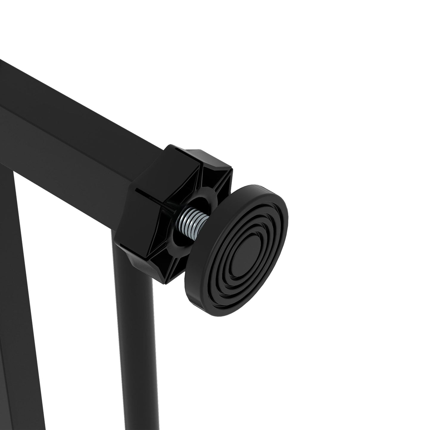 Dog Gate Stair Gate Pressure Fit Pets Barrier Auto Close for Doorway Hallway, 74-80cm Wide Adjustable, Black