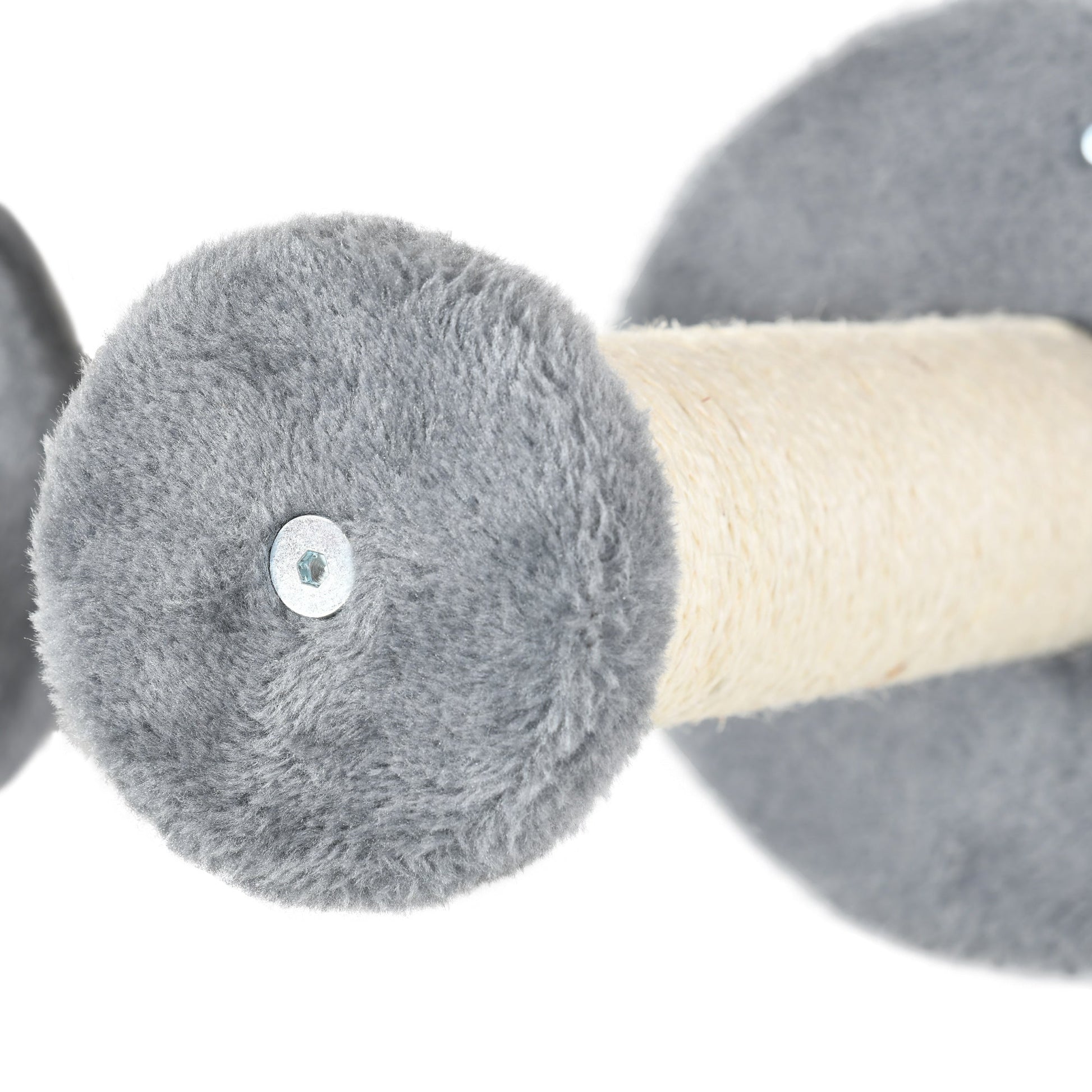 5Pcs Cat Wall Furniture with Perch, Cat House, Scratching Post, Wall-Mounted Cat Tree for Indoor Cats - Grey