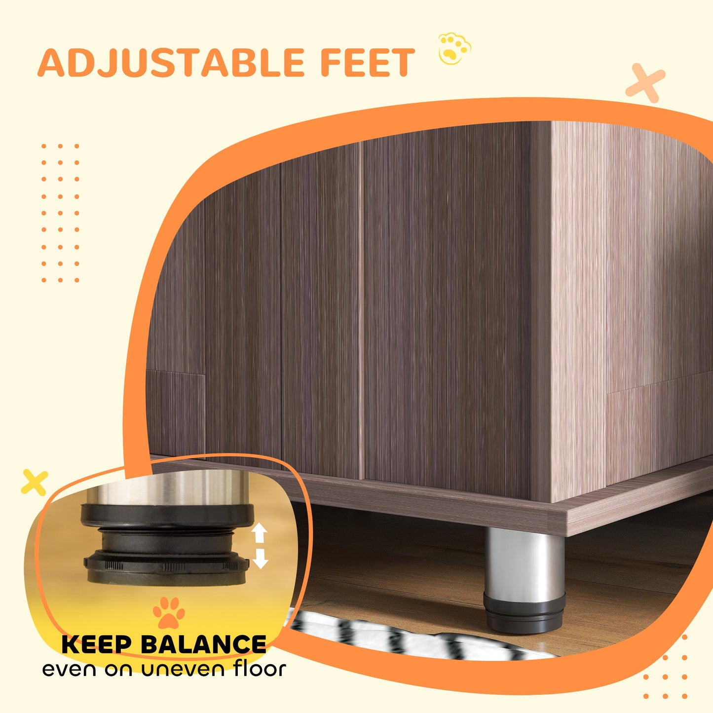 Dog Crate Furniture End Table, Pet Kennel for Extra Large Dogs with Magnetic Door Indoor Animal Cage, Purple, 114 x 60 x 82 cm