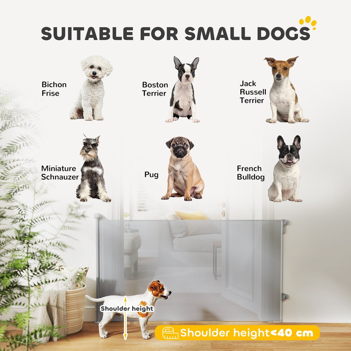 Retractable Stair Gate for Dogs, Extra Wide Dog Gate Extends Up to 140 cm Wide, 86.5 cm Tall, for Doorways, Stairways, Hallways, Indoor and Outdoor, Grey