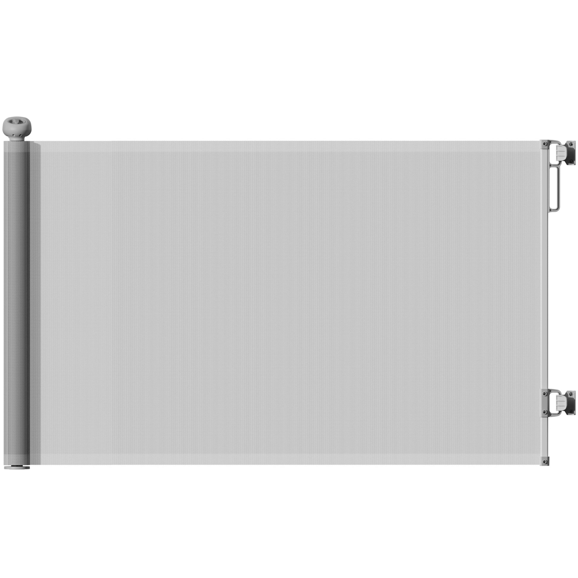 Retractable Stair Gate for Dogs, Extra Wide Dog Gate Extends Up to 140 cm Wide, 86.5 cm Tall, for Doorways, Stairways, Hallways, Indoor and Outdoor, Grey