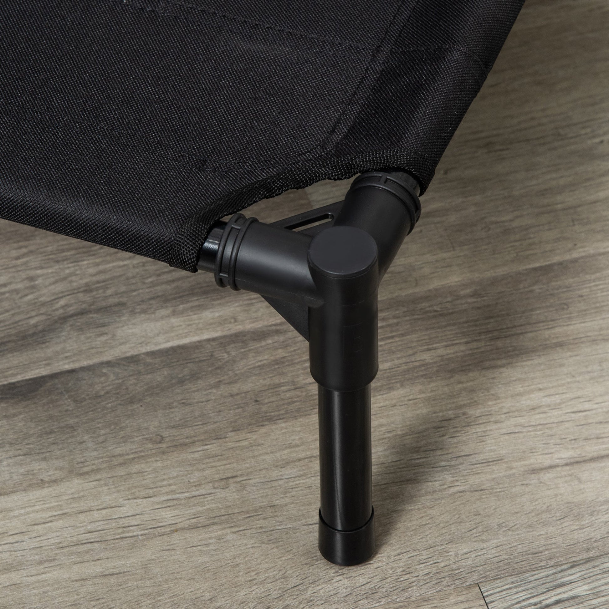 Large Raised Dog Bed Cat Elevated Lifted Cooling Portable Camping Basket Outdoor Indoor Mesh Pet Cot Metal Frame Black